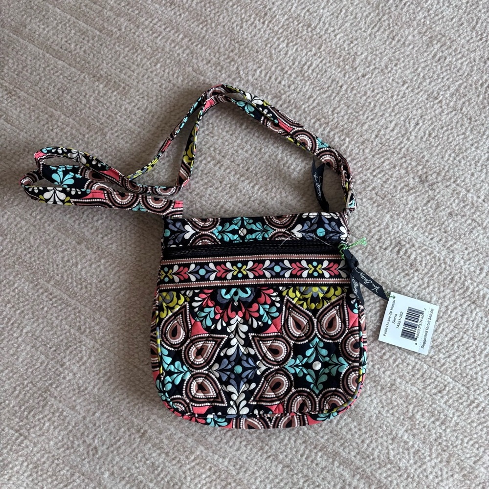Vera Bradley Sierra Petite Double Zip Hipster Women’s Purse Bag NWT